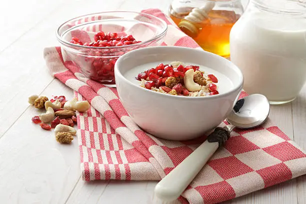 Honey Pomegranate Yogurt Bowl